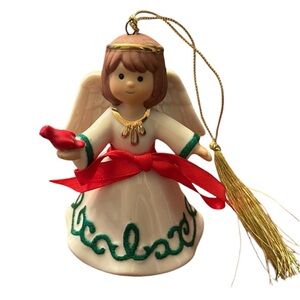 NWOT! Lenox for the Holidays Christmas angel holding cardinal